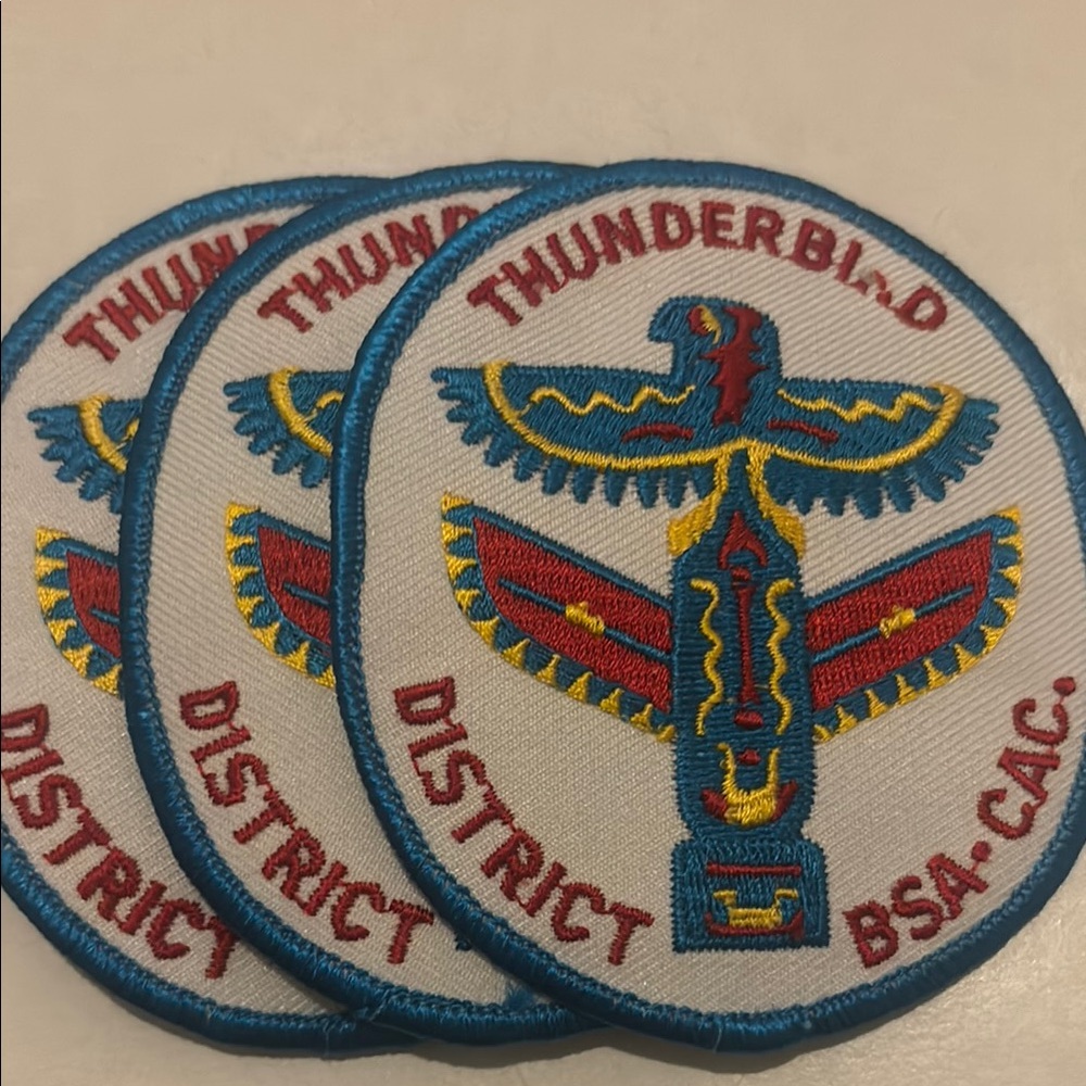 3 Thunderbird District Bsa Patches